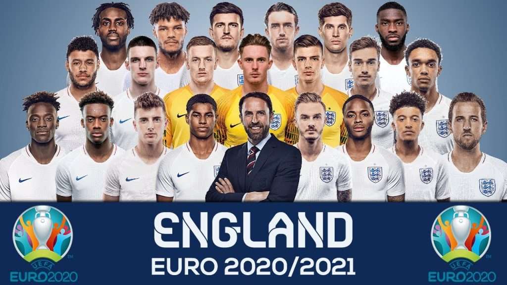 Photo of the entire England team for Euro 2020